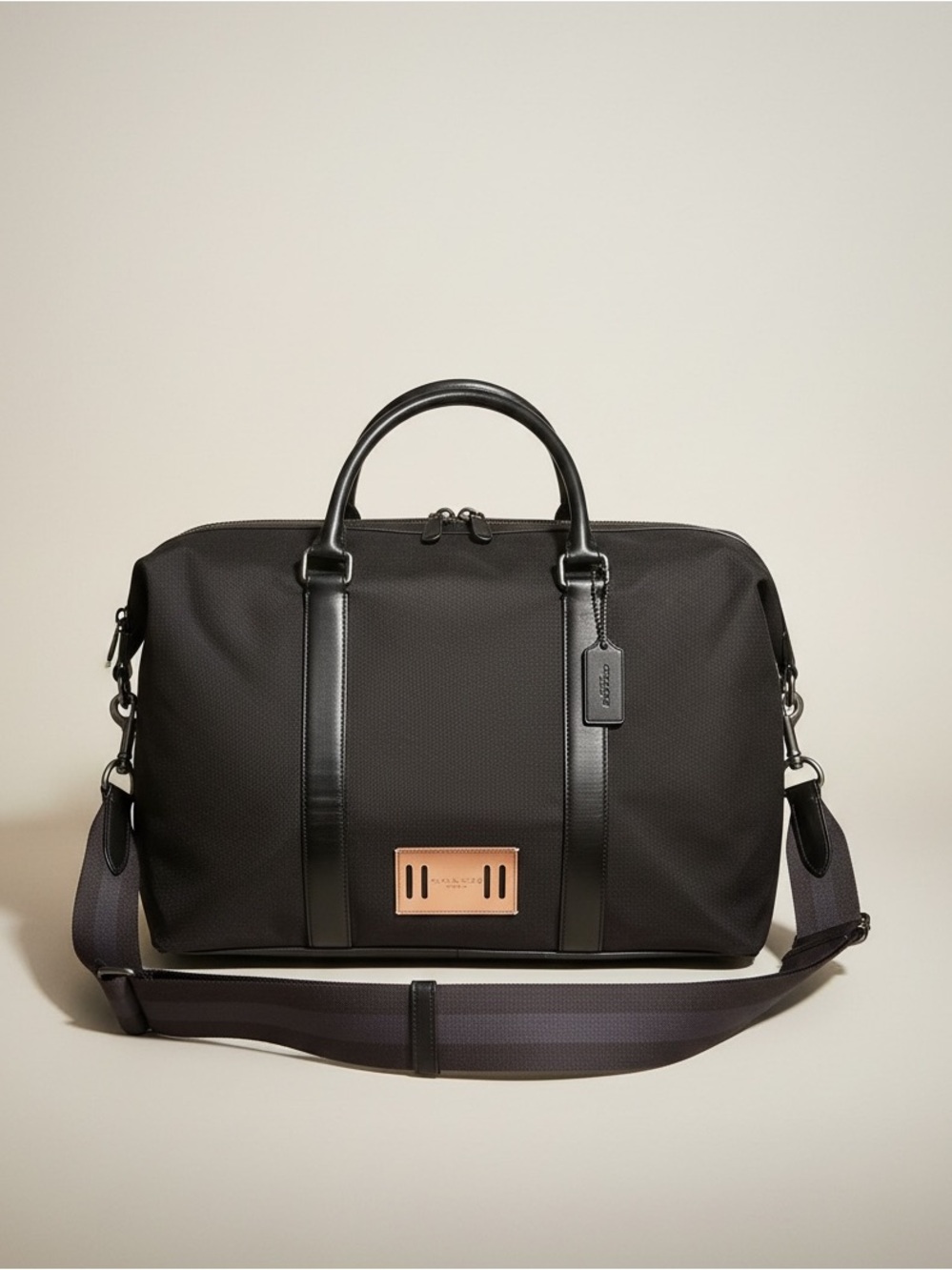 Coach Metropolitan Weekender Duffel Bag Black Carry On Travel Gym Bag